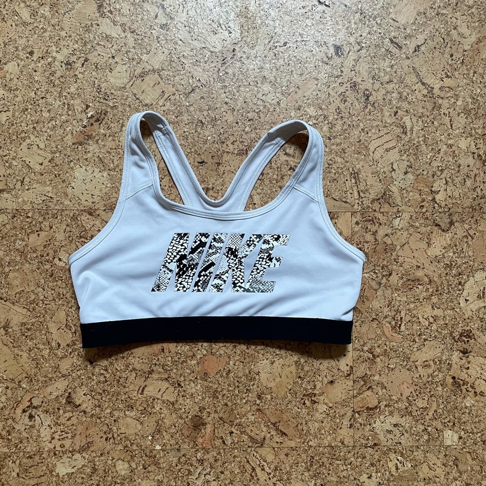 Nike Screen Print Sports Bra Size M